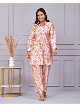 CHHAAP TILAK - Peach Bloom Co-Ord Set
