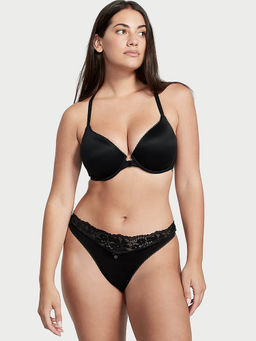 Victoria's Secret - Women Black Body By Lightly-Lined Lace-Back Demi Bra