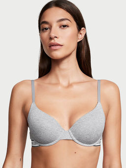 Victoria's Secret - Women Grey The T-Shirt Lightly-Lined Demi Bra