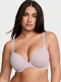 Victoria's Secret - Women Pink The T-Shirt Push-Up Perfect Shape Bra