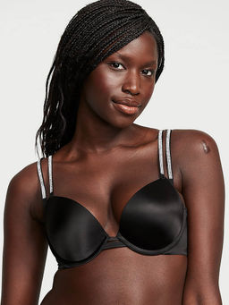 Victoria's Secret - Women Black Very Sexy Double Shine Strap Push-Up Bra