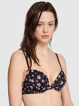 Victoria's Secret - Women Black PINK Wear Everywhere Super Push-Up Bra