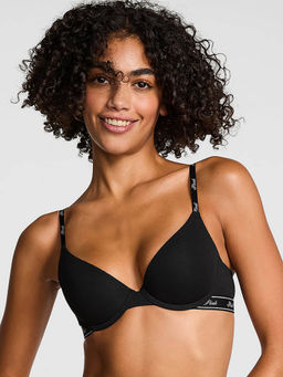 Victoria's Secret - Women Black PINK Wear Everywhere Push-Up Bra