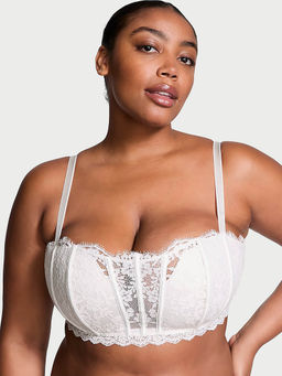 Victoria's Secret - Women White Dream Angels Lace Lightly Lined Bandeau