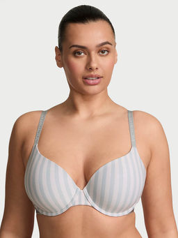 Victoria's Secret - Women Blue The T-shirt Cotton Lightly Lined Demi Bra