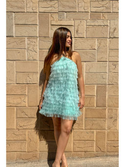 RAISHAA - Blue French Riviera Mini Cocktail Dress