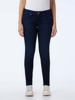 Pepe Jeans - Women Dark Navy Blue High Rise Skinny Fit Powerflex Jeans