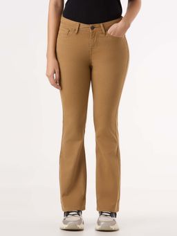 Pepe Jeans - Women Beige Mid Rise Stretchable Jeans