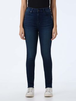 Pepe Jeans - Women Navy Blue High Rise Skinny Fit Powerflex Jeans