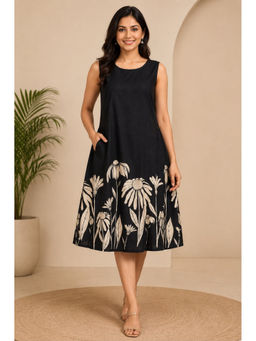 Cloth Bites - Women's Black A-Line Dress