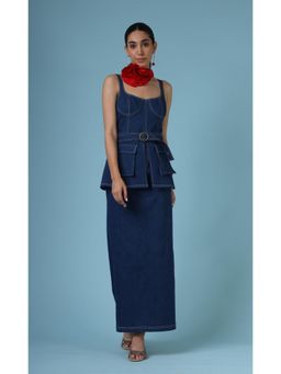 Geisha Designs by Paras and Shalini - Women Denim Deborah Dress