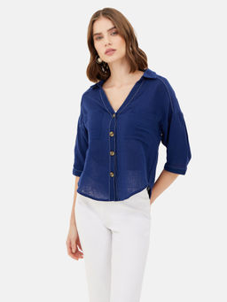 Kazo - Mary Casual Boxy Fit Shirt
