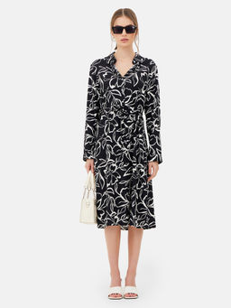 Kazo - Cecilia Printed Shirt Dress with Belt (Set of 2)