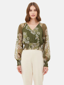 Kazo - Eden Floral Top