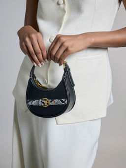 MIRAGGIO - Black Celeste Micro Crossbody Bag