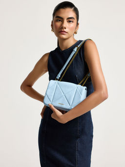 MIRAGGIO - Blue Solid Sling Bag