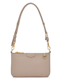 MIRAGGIO - Taupe Solid Shoulder Bag