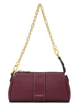 MIRAGGIO - Wine Ellis Shoulder Bag for Women (M)
