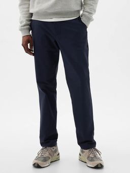 GAP - Navy Blue Men's Solid Slim Fit Chinos