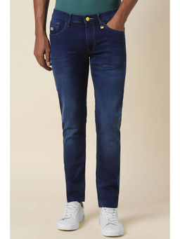 Allen Solly - Men Navy Skinny Fit Dark Wash Jeans