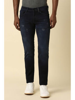 Allen Solly - Men Navy Skinny Fit Dark Wash Jeans