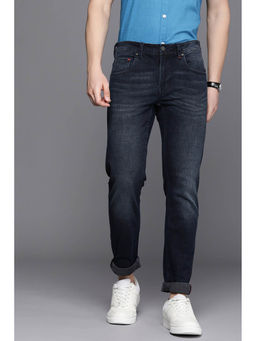 Allen Solly - Men Navy Skinny Fit Dark Wash Jeans