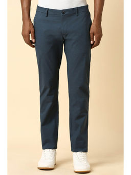 Allen Solly - Men Navy Slim Fit Solid Casual Trousers