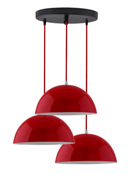 Homesake - Round Cluster Red Pendant Hanging Light