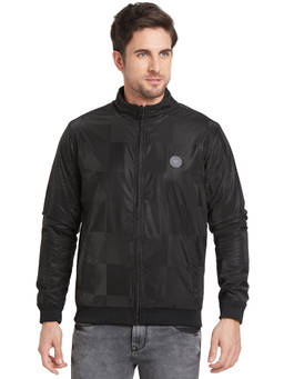 Being Human - Men Full Sleeves Black Checks Jacket