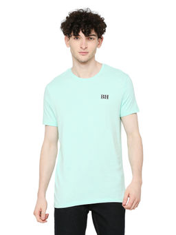 Being Human - Men Half Sleeves Green Solid T-Shirt