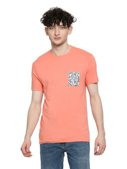 Being Human - Men Half Sleeves Orange Printed T-Shirt