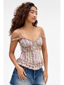 BDG by Urban Outfitters - Stevie Multi Color Top