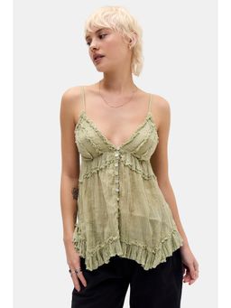 BDG by Urban Outfitters - Clara Khaki Top