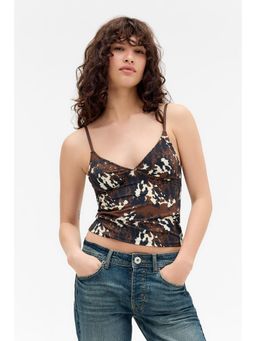 BDG by Urban Outfitters - Je Taime Cami Top Leo - Brown