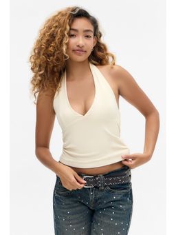 BDG by Urban Outfitters - Jersey Halter Top - Yellow