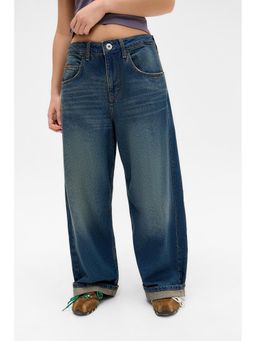 BDG by Urban Outfitters - Jaya Texan Turn Up Blue Jeans