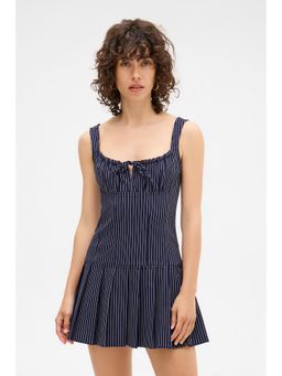 BDG by Urban Outfitters - Pinstripe Pini Mini Dress - Blue