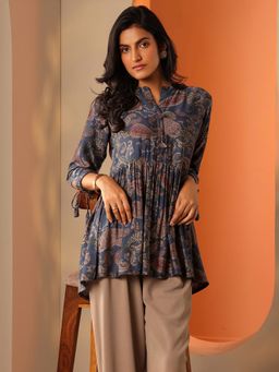 Libas - Women Blue Paisley Kurti