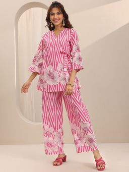 Libas - Women Pink Floral Co-ord Set