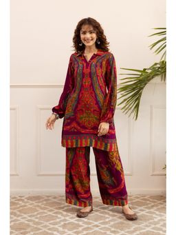 Autumnlane - Kabool Garnet Printed Cotton Co-Ord Set