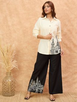 Varanga - Women Multi-Color Printed Shirt with Palazzo