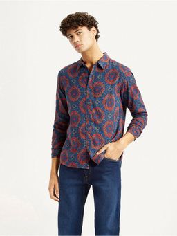 Levi's - Men Floral Blue Slim Fit Shirt