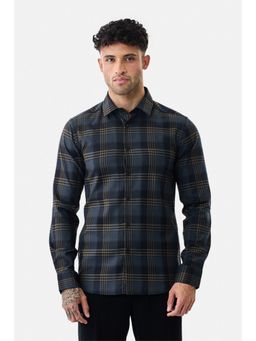 Snitch - Grey Checks Full Sleeves Slim Casual Shirt for Men