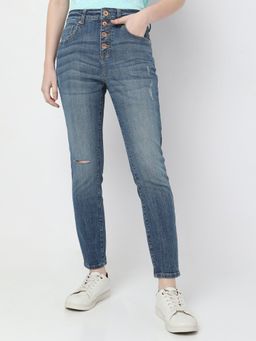 VERO MODA - Women Blue Casual Jeans