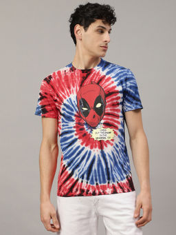Free Authority - Multi-Color Deadpool Graphic Regular Fit T-Shirt