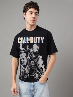 Free Authority - Black Call Of Duty Graphic Loose Fit T-Shirt