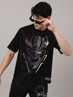 Free Authority - Black Panther Graphic Loose T-Shirt