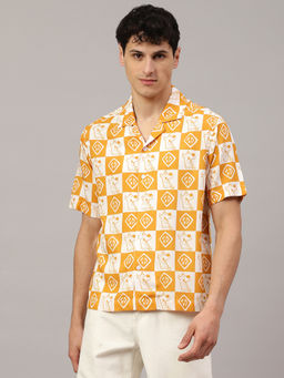 Free Authority - Yellow Scooby Doo Graphic Regular Fit Shirt