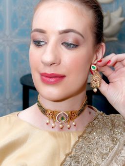 Odette - Beautiful Gold Choker for Women (Set of 2)