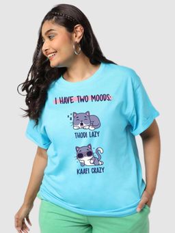 Bewakoof - Blue Graphic T-Shirts